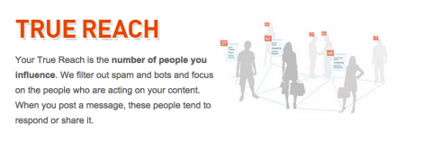Klout Influence Measurement True Reach