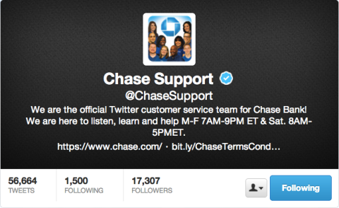Chase Twitter Bio